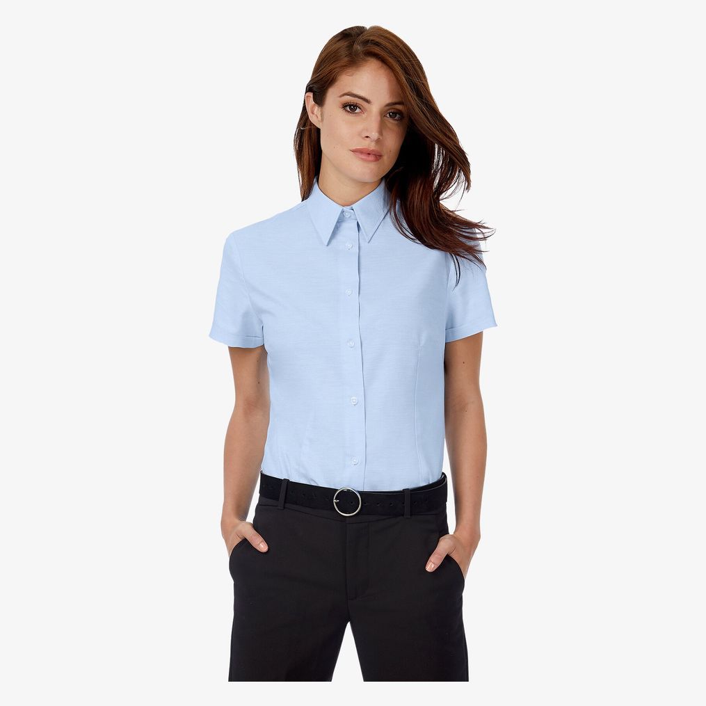 B&C Chemisette Oxford Femme