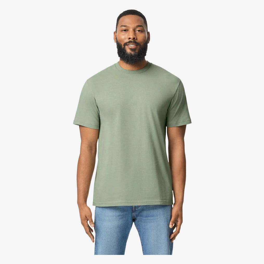 Gildan Softstyle Midweight Adult No Label Enzyme Wash T-Shirt